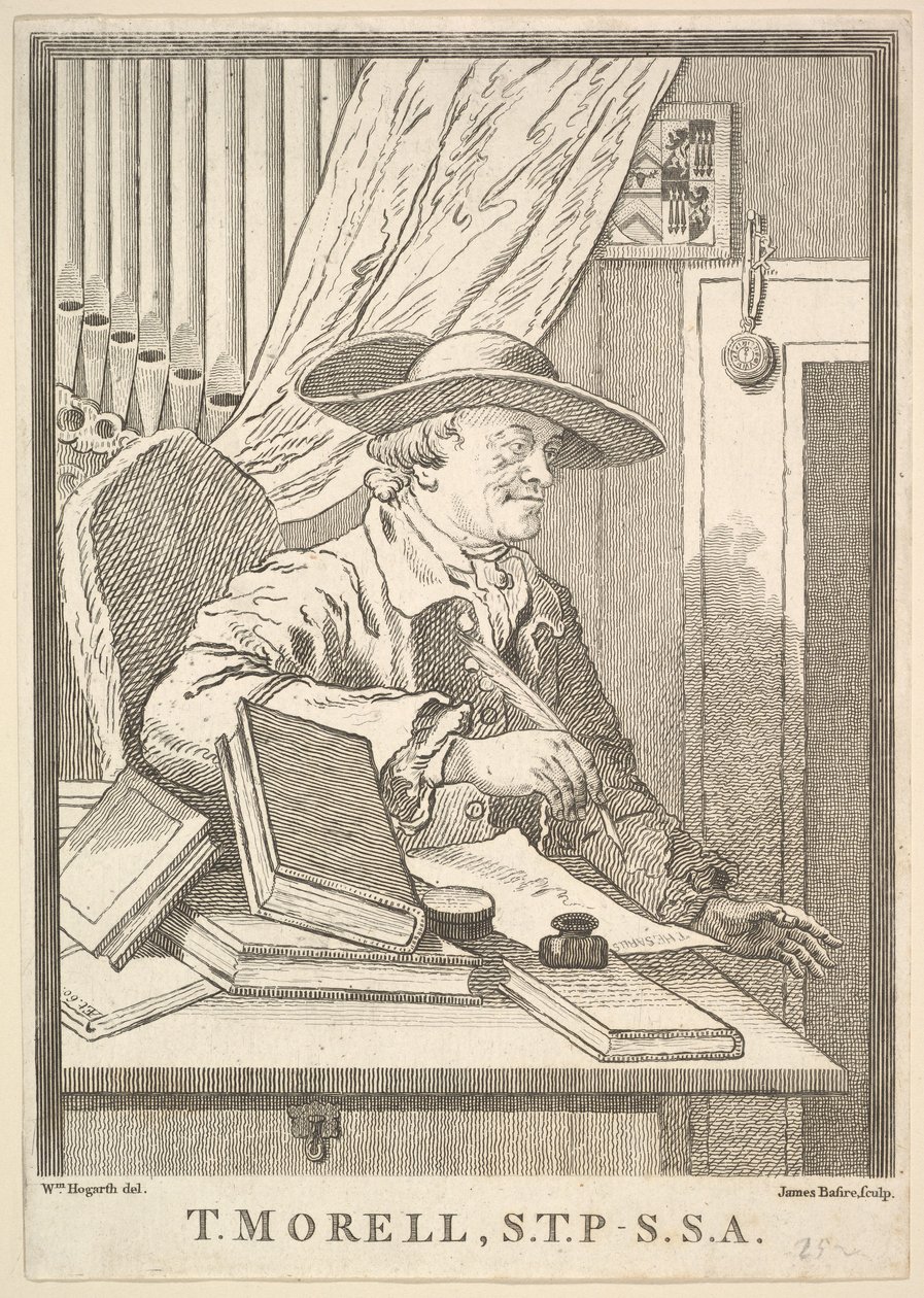 Thomas Morell, S.T.P.-S.S.A., luty 1762 r. autorstwa James Basire I
