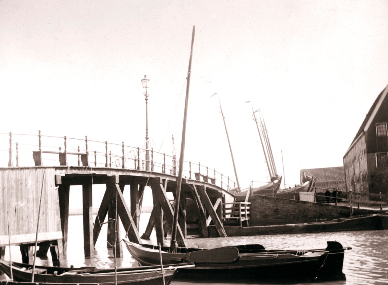 Łodzie kanałowe, Marken Island, Holandia, 1898 autorstwa James Batkin
