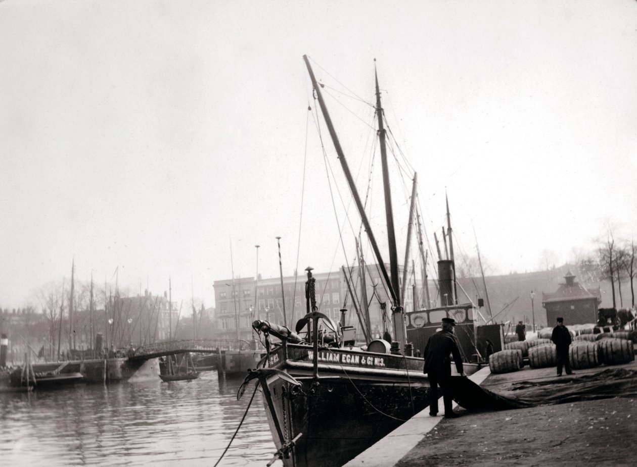 Łodzie kanałowe, Rotterdam, 1898 r. autorstwa James Batkin