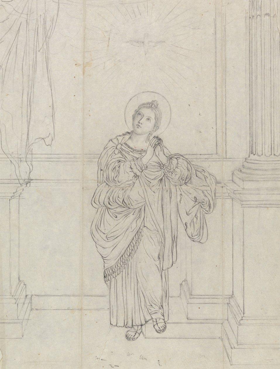 St Agnes (depois de Domenichino)polonês autorstwa James Bruce