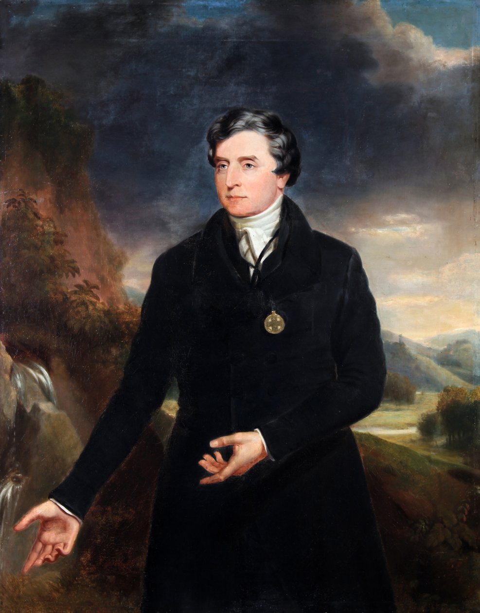 Portret ojca Theobalda Mathewa, ok. 1840 r. autorstwa James Butler Brenan