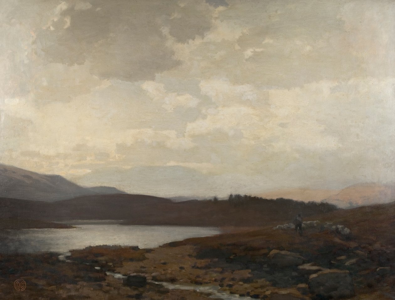 Dinnet Moor (olej na płótnie) autorstwa James Cadenhead