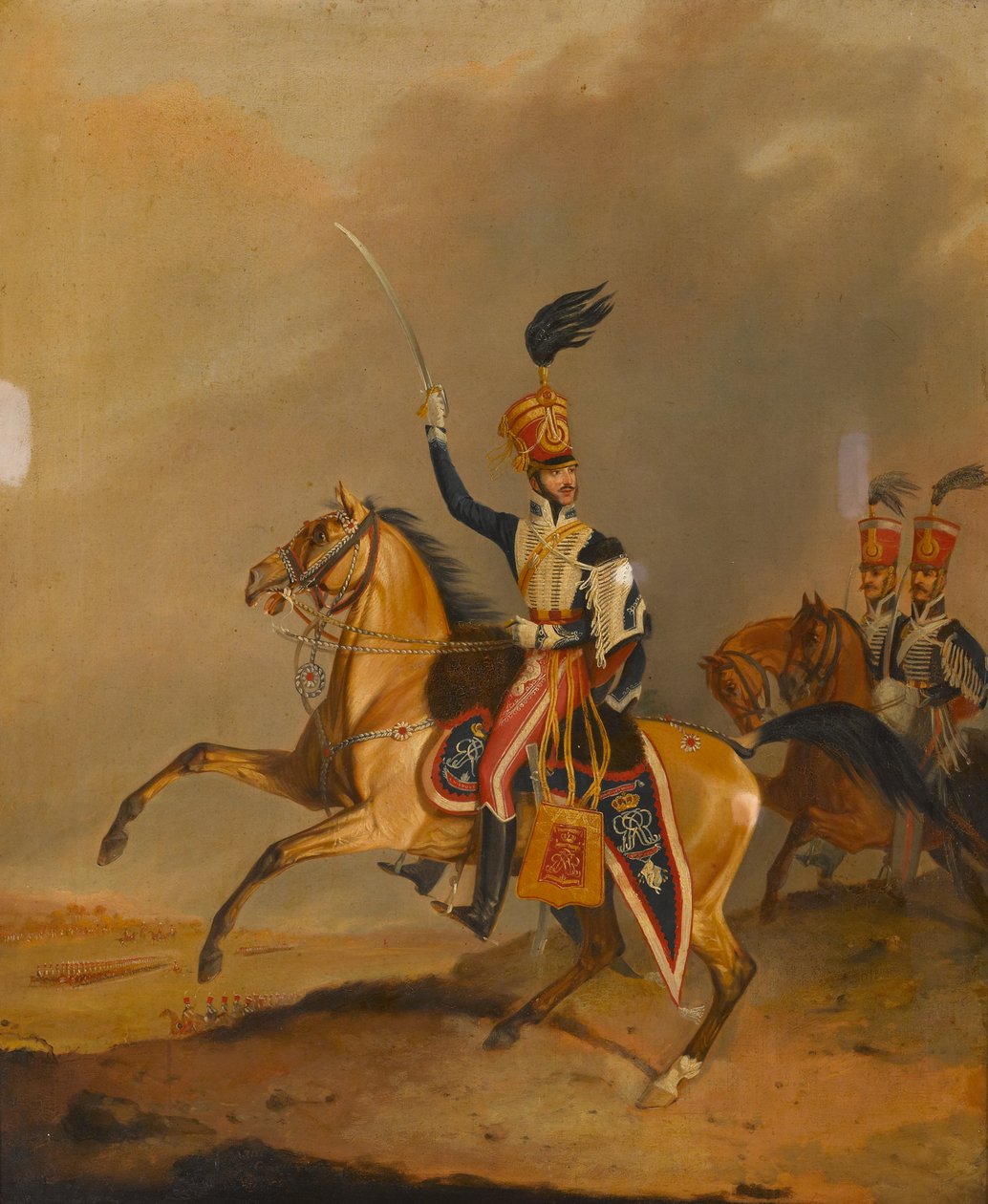 Oficer 15. Lekkich Dragonów (Hussars) autorstwa James Canterbury (attrib. to) Pardon