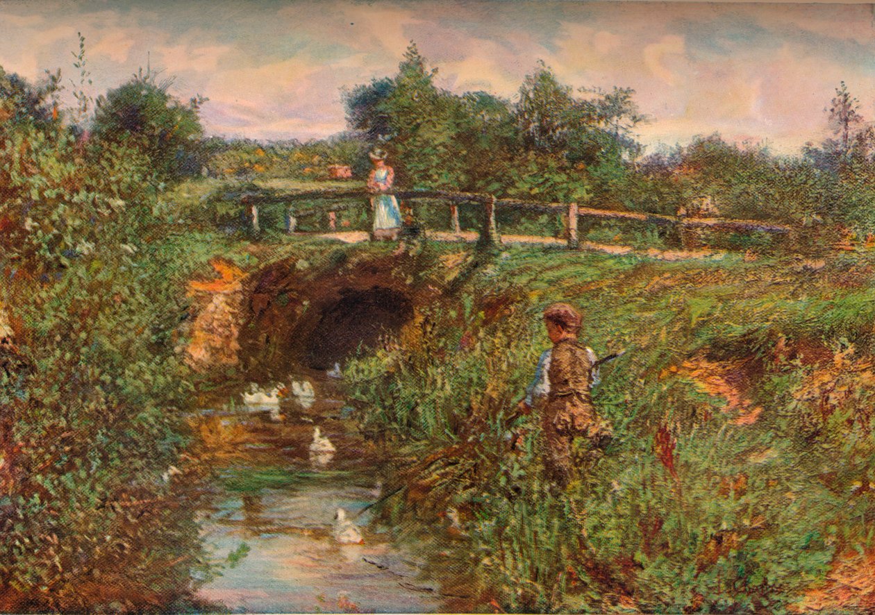 Niepokojące ryby, c1901 autorstwa James Charles