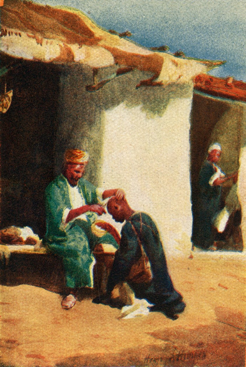 Golenie głowy - Dzieje XXI 24, c1924. Twórcy: James Clark, Henry A Harper. autorstwa James Clark and Henry A Harper