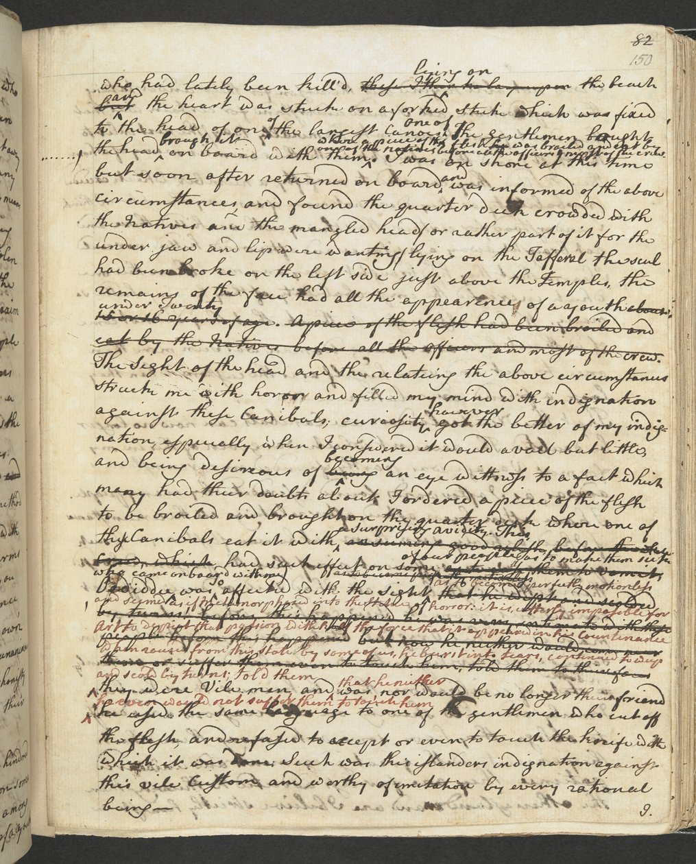 Dodaj MS 27888 f.150r Dziennik Kapitana Cooka autorstwa James Cook