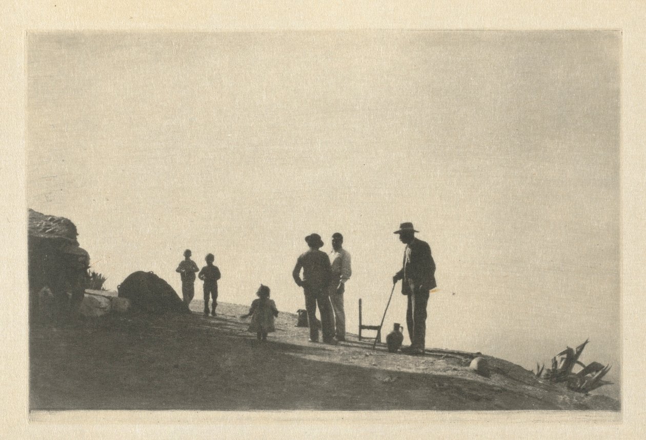 Praca z kamerą: Grupa na wzgórzu - Granada, 1914. autorstwa James Craig Annan