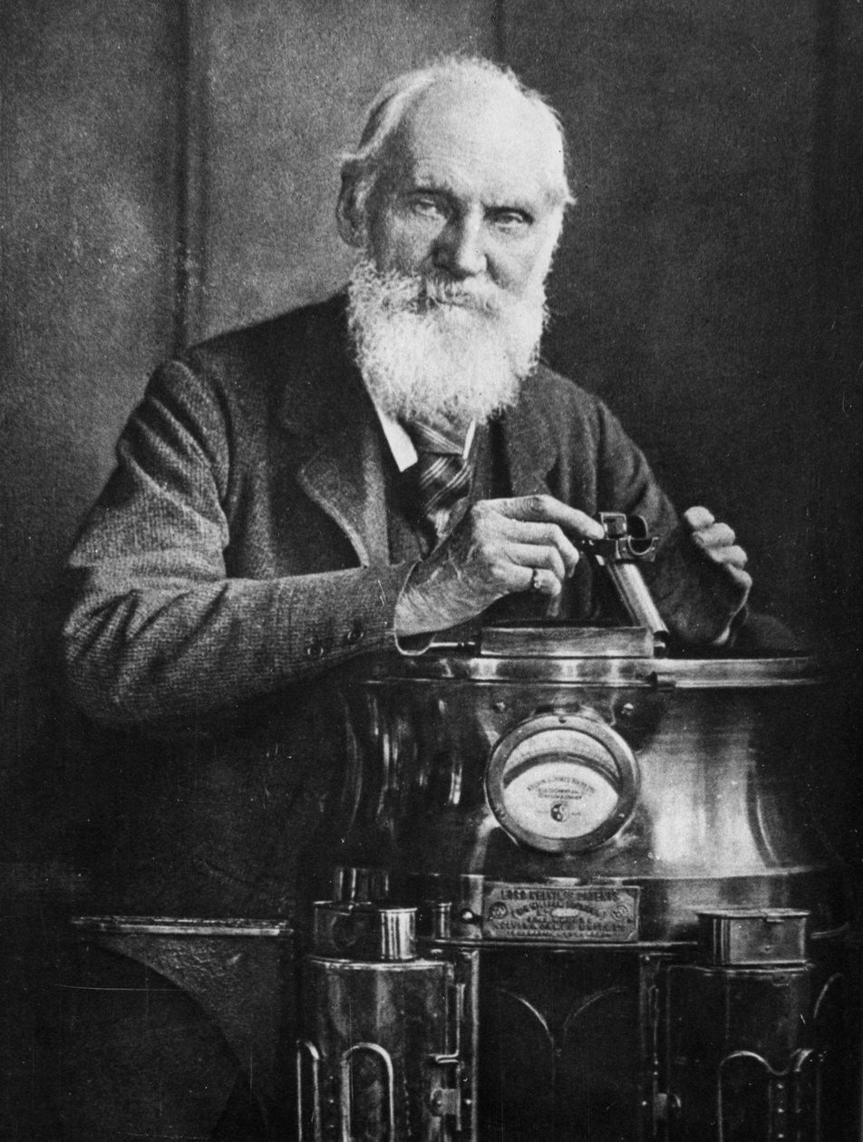 Lord Kelvin, szkocki matematyk i fizyk, ze swoim kompasem, 1902 autorstwa James Craig Annan