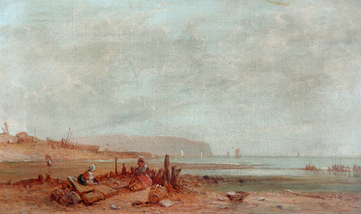 Na francuskim wybrzeżu, 1880 autorstwa James Cullett