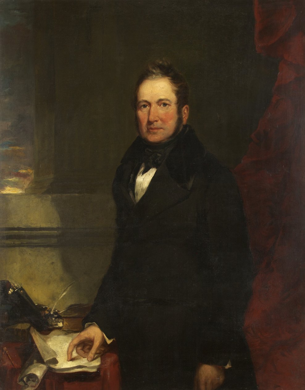 Portret Williama Fripp Esq., D.L., J.P. (olej na płótnie) autorstwa James Curnock