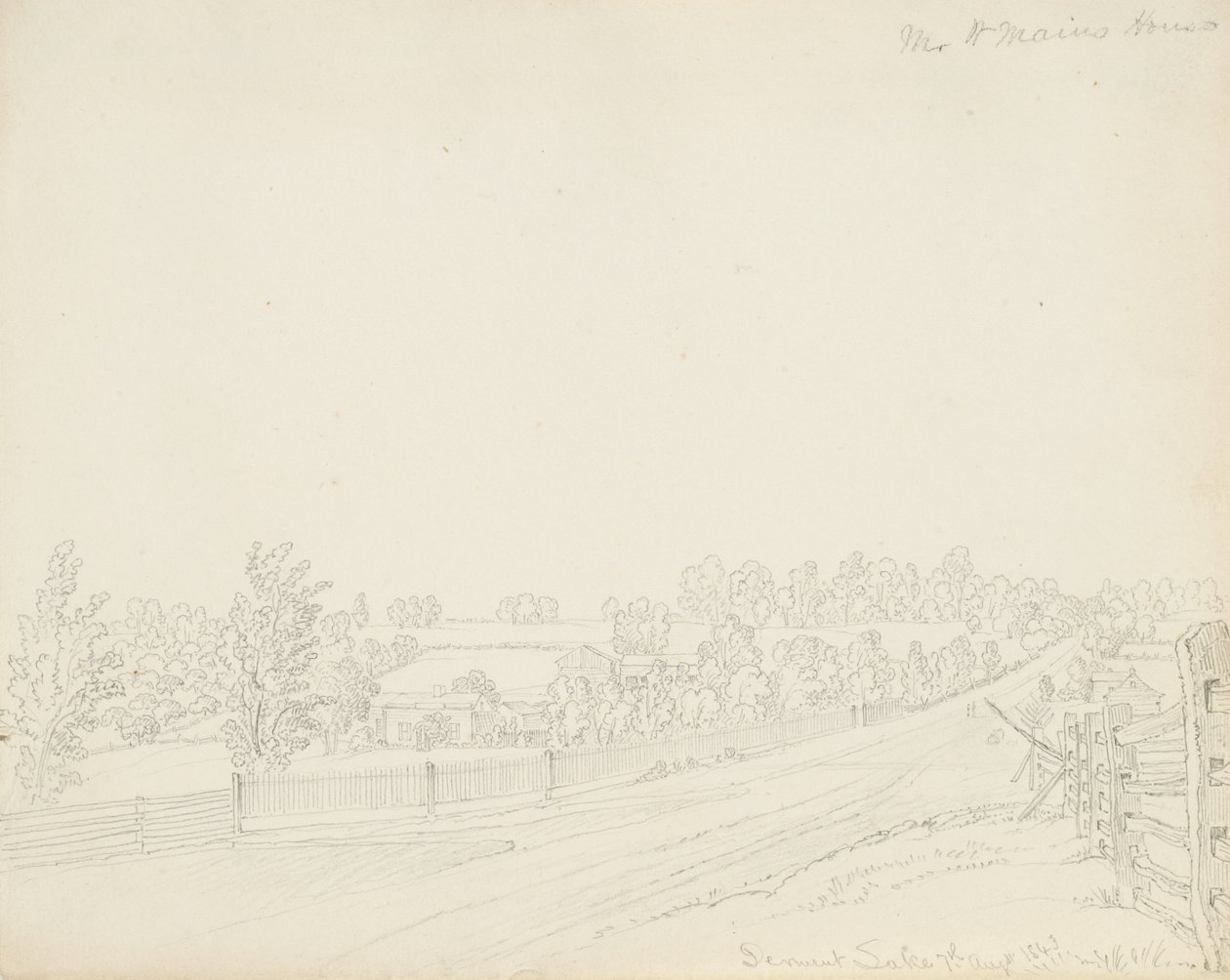 Dom pana W. Mains, jezioro Derwent autorstwa James David Smillie