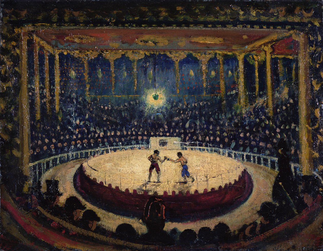 Pierścień, ok. 1912 (olej na płótnie) autorstwa James Dickson Innes