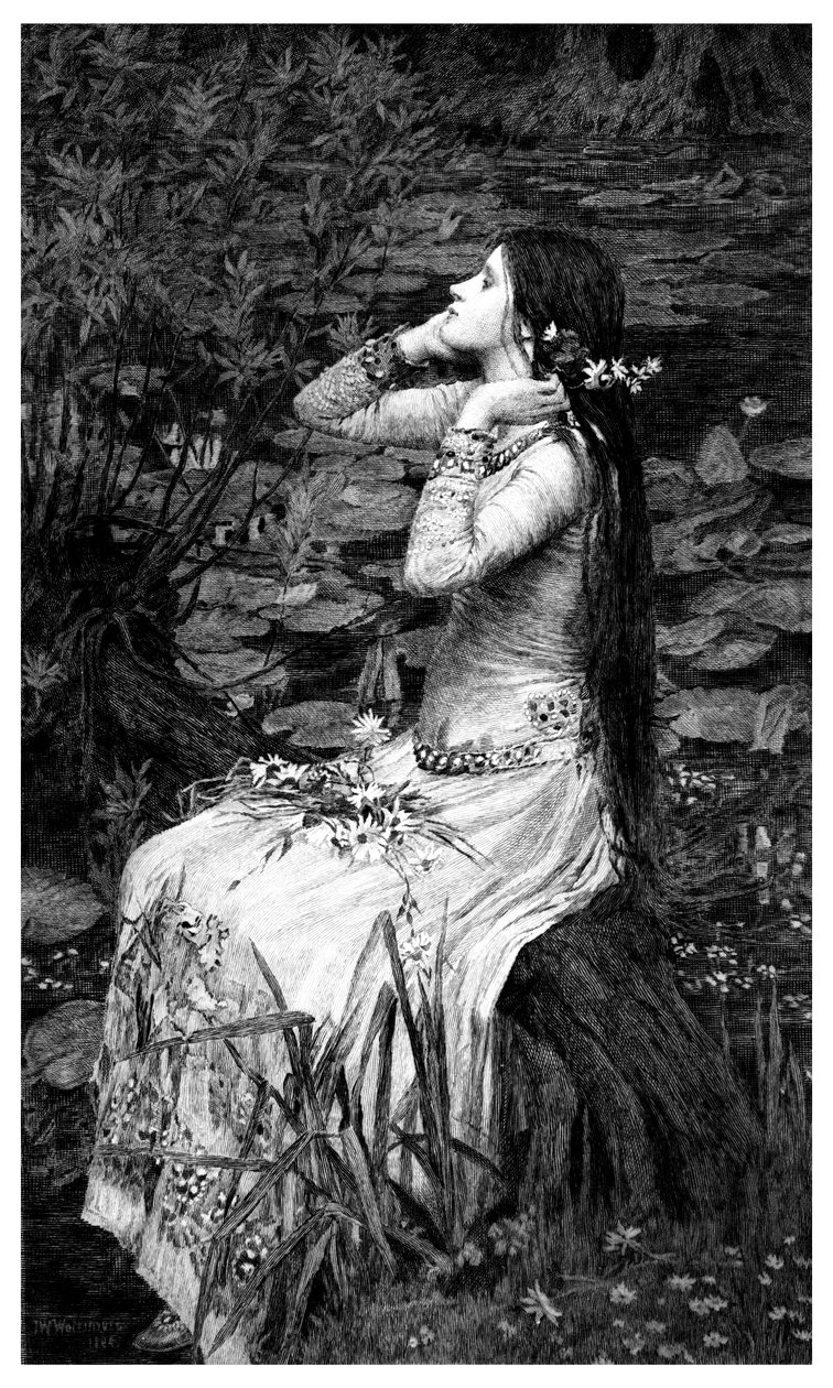 Ofelia, 1895. autorstwa James Dobie