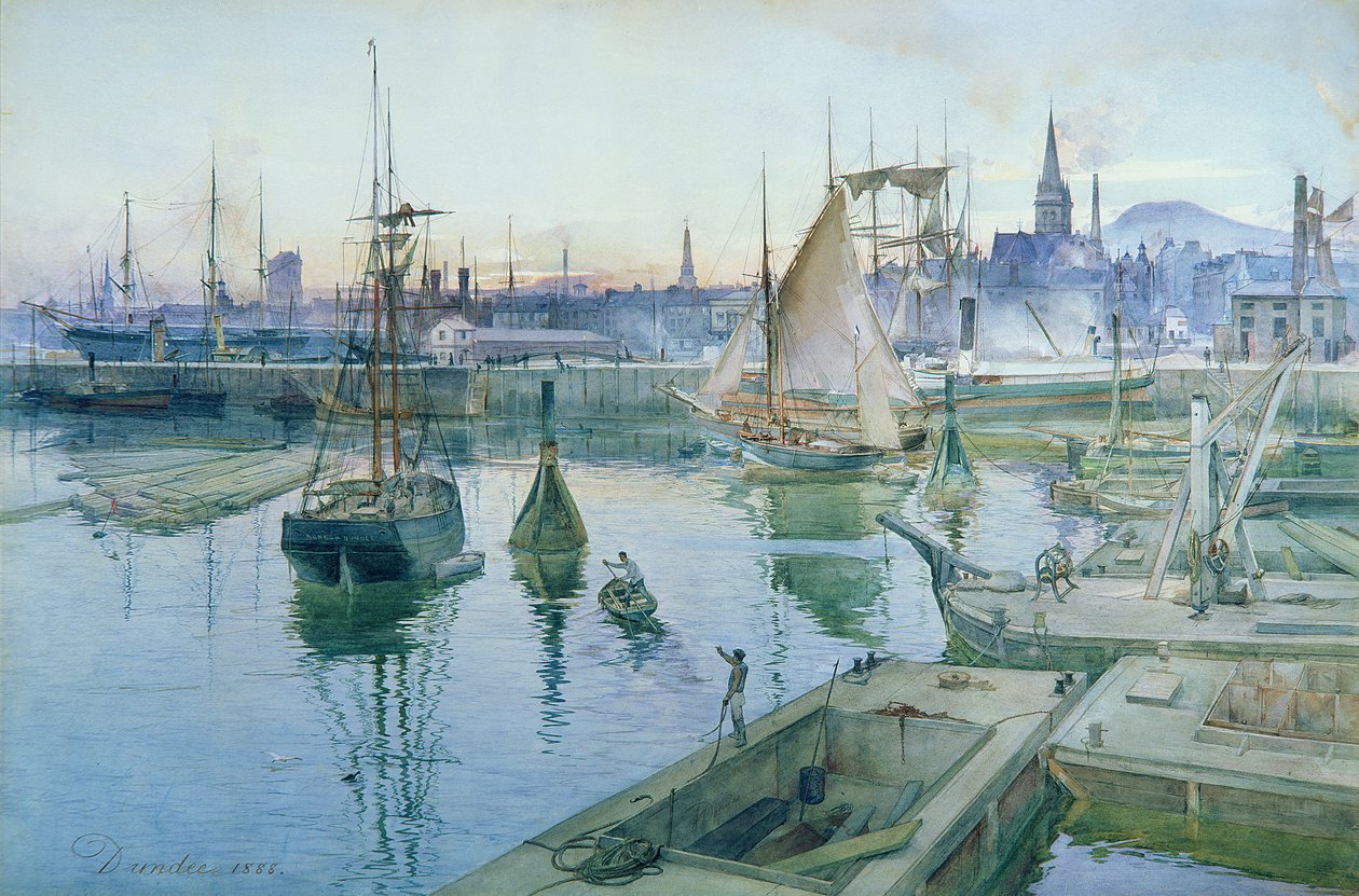 Dundee z portu, 1888 autorstwa James Douglas