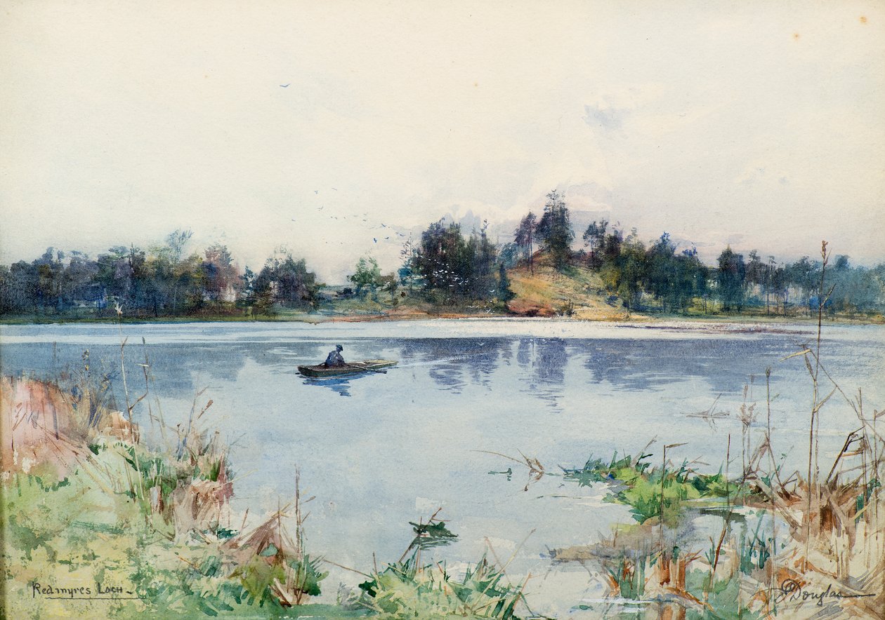 Redmyre Loch (akwarela) autorstwa James Douglas
