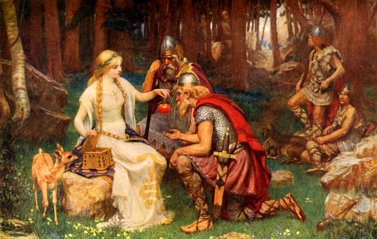 „Idun i jabłka”, 1912. autorstwa James Doyle Penrose