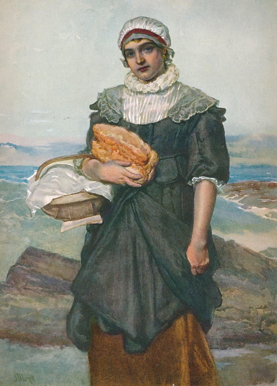 Francuska rybaczka, ok. 1890, 1906. autorstwa James Dromgole Linton