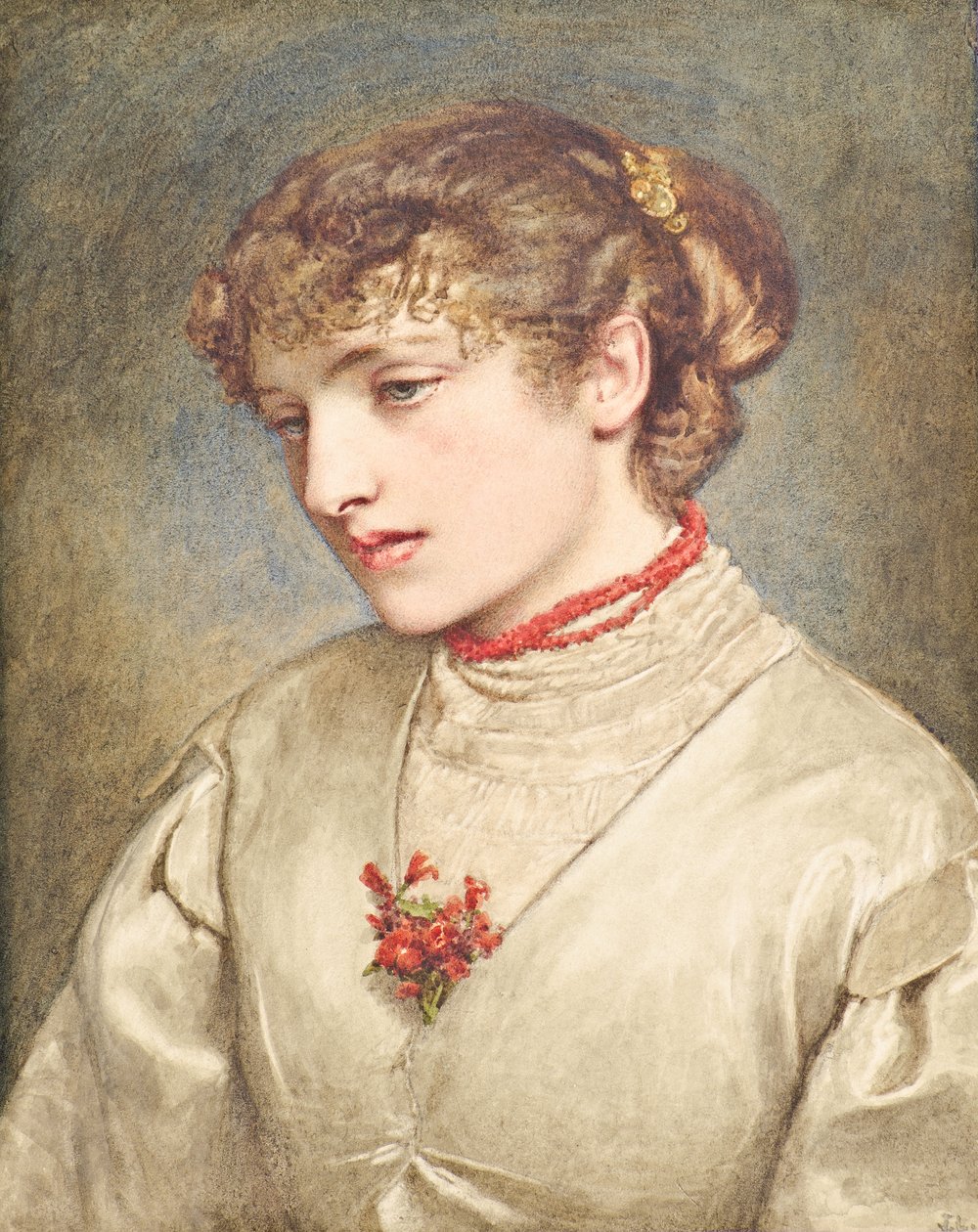 Medytacja (akwarela) autorstwa James Dromgole Linton