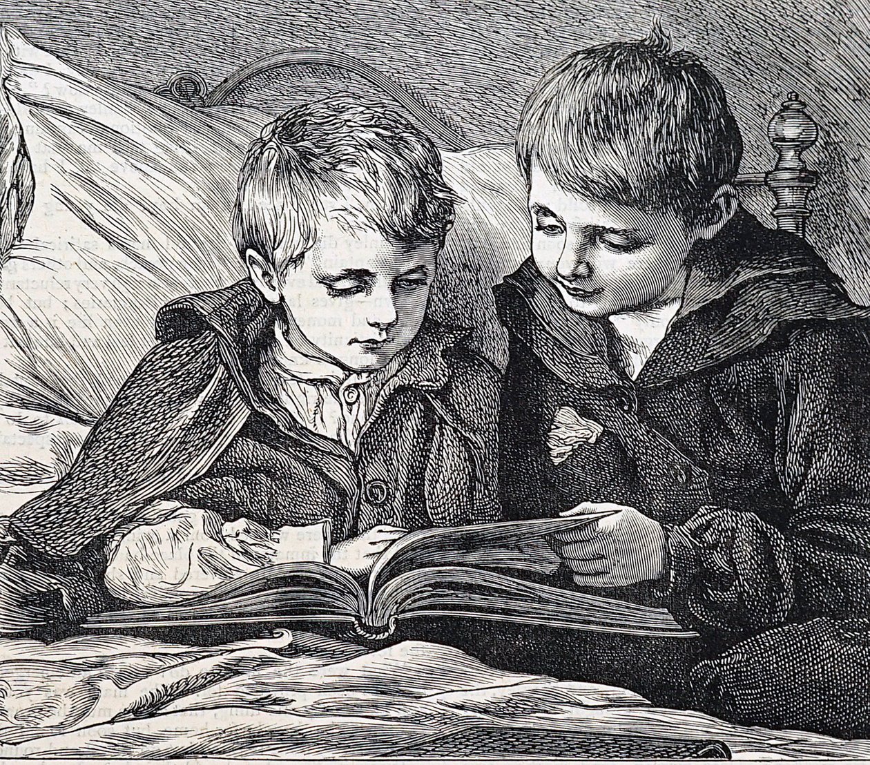 ilustracja przedstawiająca braci autorstwa James Dromgole Linton