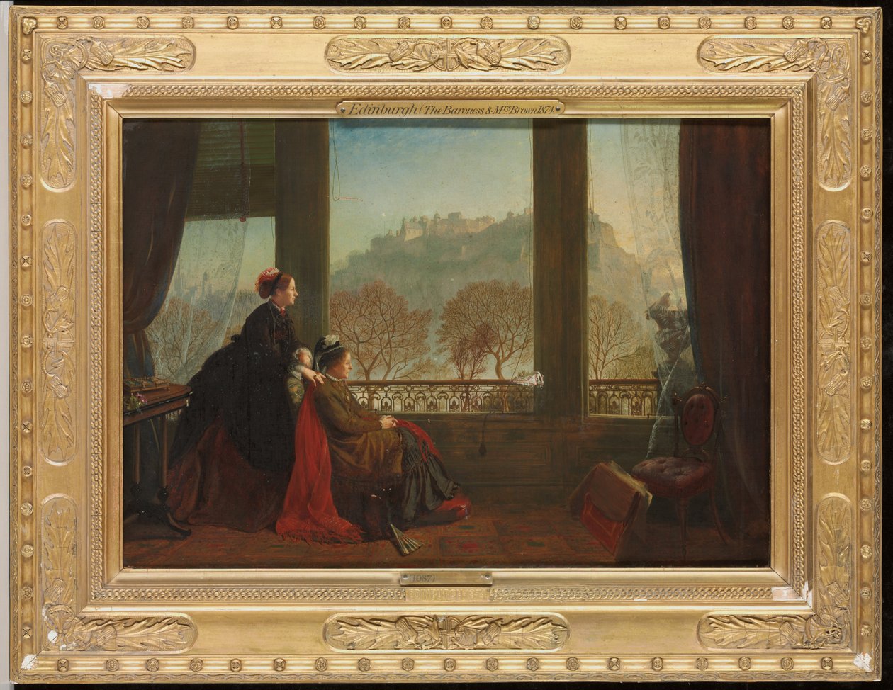 Portret baronowej Burdett Coutts i jej towarzyszki pani Brown, Edynburg, 1874, autorstwa James Drummond
