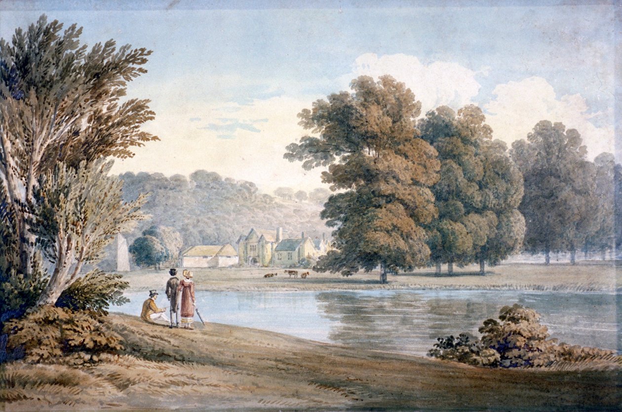 „Zamek Allington, niedaleko Maidstone, Kent”, XIX wiek autorstwa James Duffield Harding