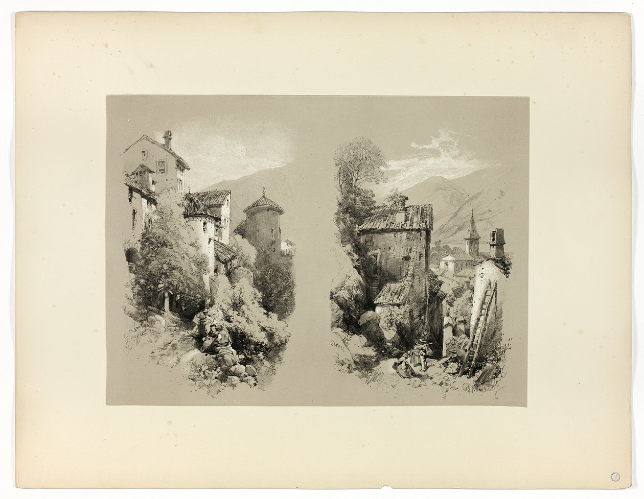 Beaufort and Serves, z Picturesque Selections autorstwa James Duffield Harding