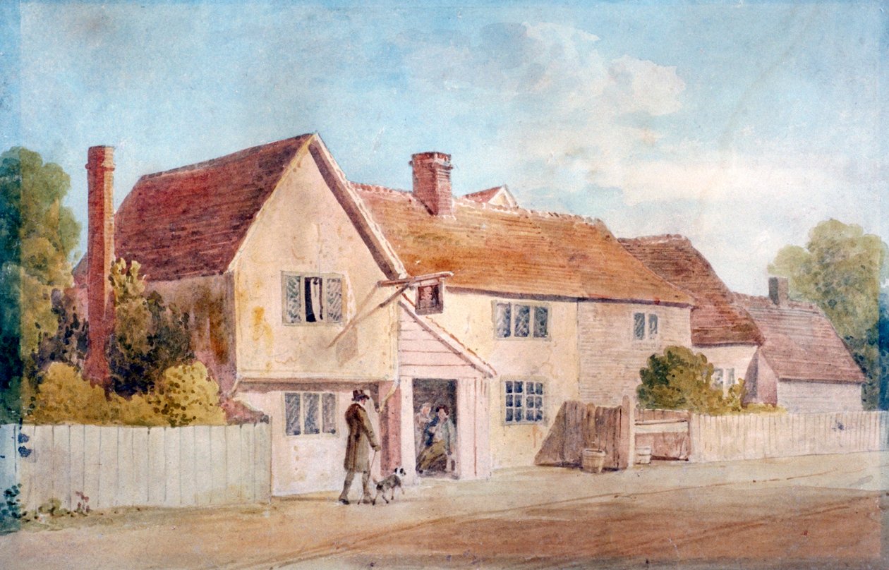 „Domki w Chadwell, Essex”, XIX wiek. autorstwa James Duffield Harding