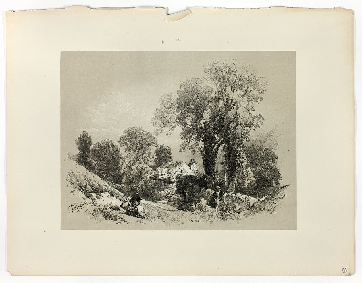 W pobliżu Betws y Coed, IN. Walia, z Picturesque Selections autorstwa James Duffield Harding