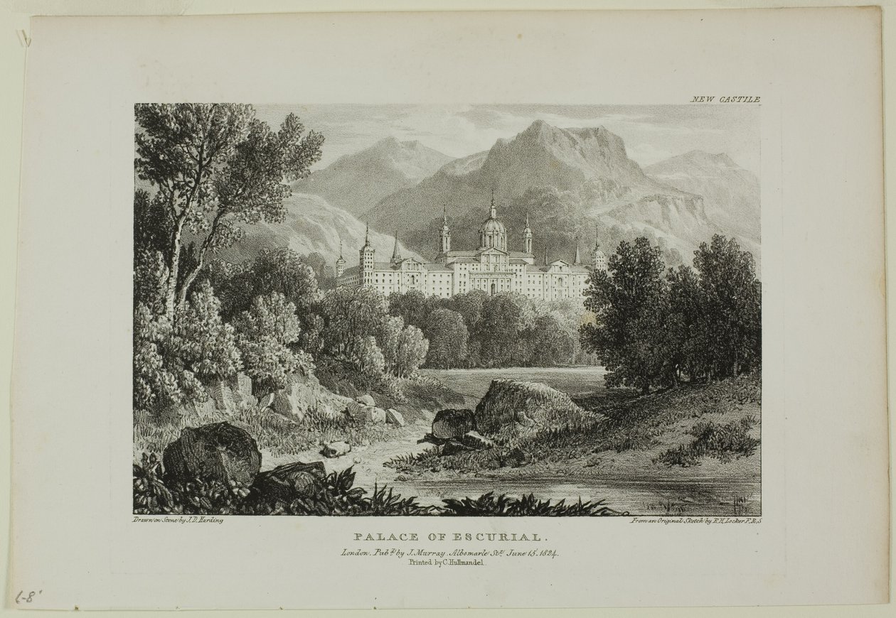 Pałac Escurial autorstwa James Duffield Harding