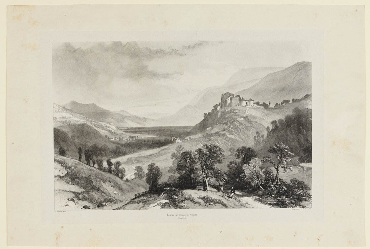 Pontcharra, zamek Bayard autorstwa James Duffield Harding