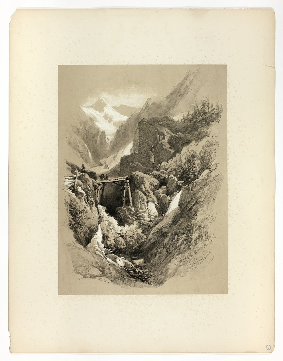 Saint Gothard, W. Wasen, z Picturesque Selections autorstwa James Duffield Harding