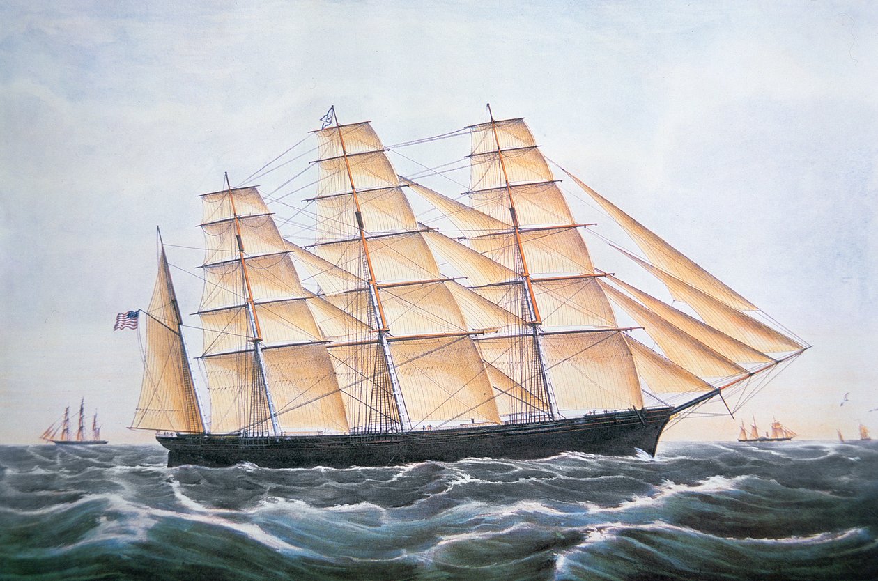 „Wielka Republika”, litografia Nathaniela Curriera (1813-88) autorstwa James E. (after) Butterworth