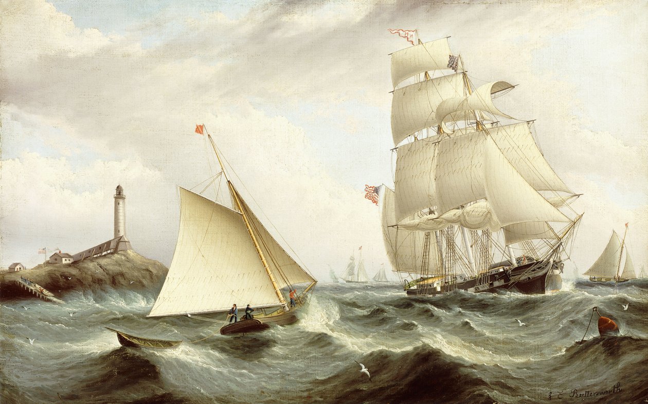 Podnoszenie Pilot-Isle of Shoals, New Hampshire, autorstwa James E. Buttersworth