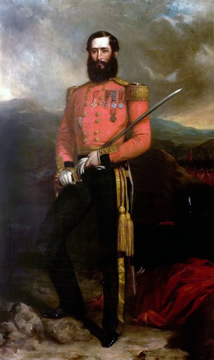 Pułkownik Gerard Littlehales Goodlake, Straż Coldstream, 1857 autorstwa James Edgell Collins