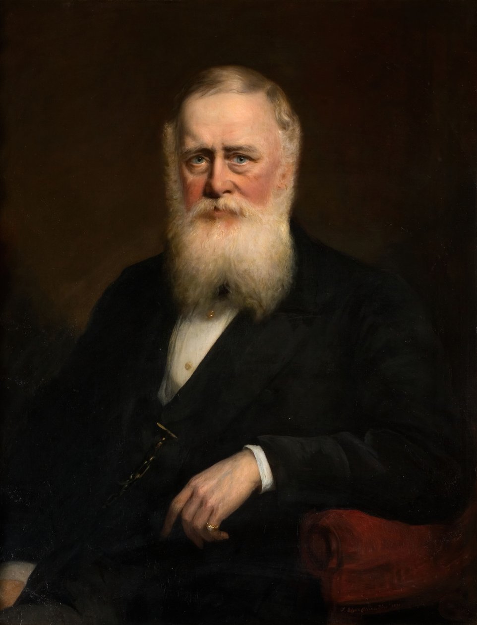 Portret Thomasa Phillipsa, 1871. autorstwa James Edgell Collins