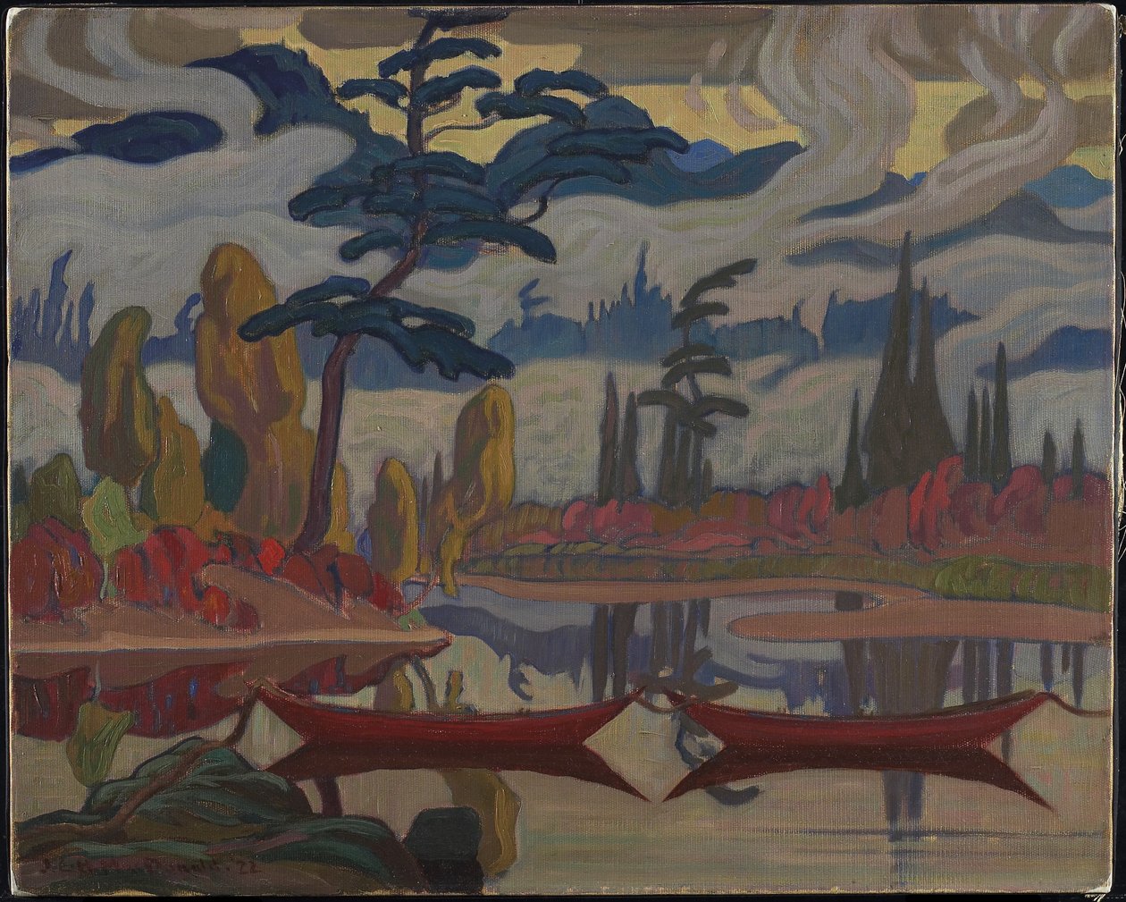 Mgła fantazja, Northland, 1922 autorstwa James Edward Hervey Macdonald