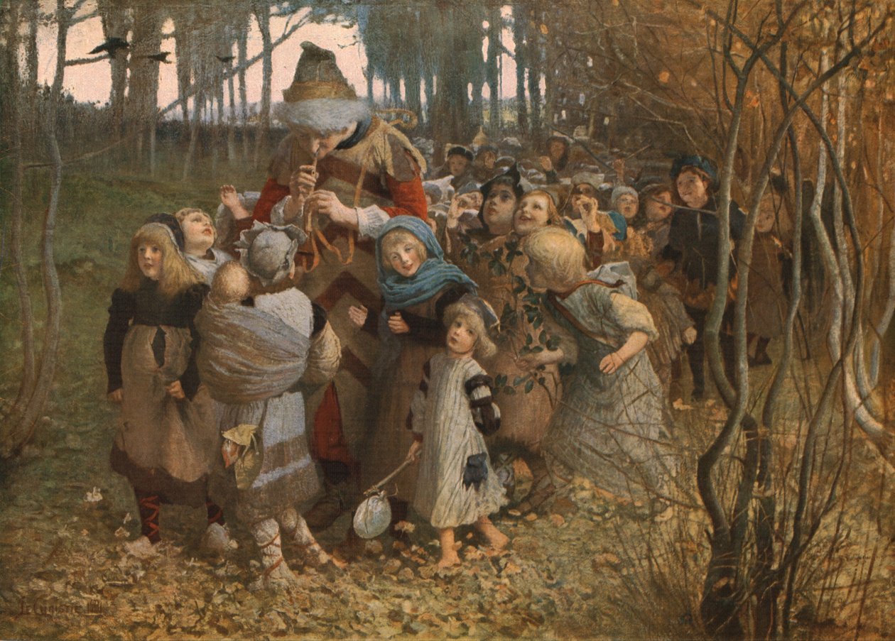 Pied Piper z Hameln, 1881, c1930. autorstwa James Elder Christie
