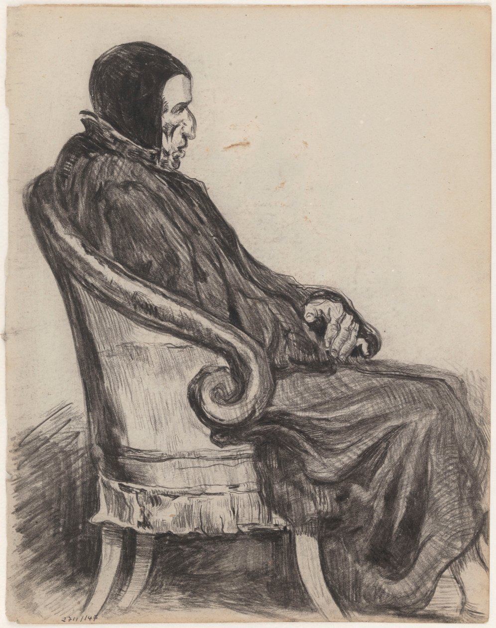 Według Honoré Daumiera: francuski polityk François Barbé Marbois autorstwa James Ensor