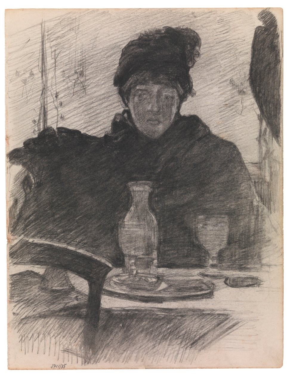Według Maneta: Pijący absynt autorstwa James Ensor