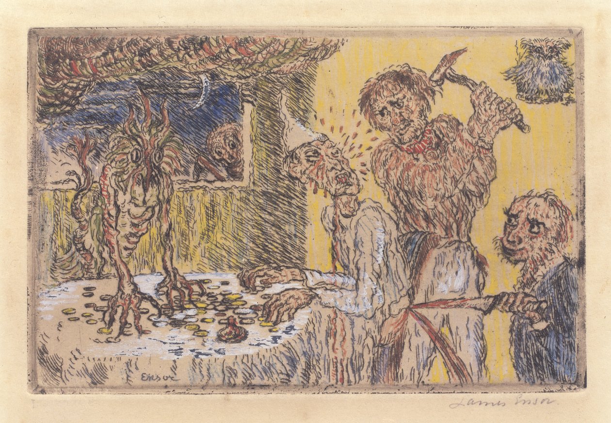 Chciwość autorstwa James Ensor