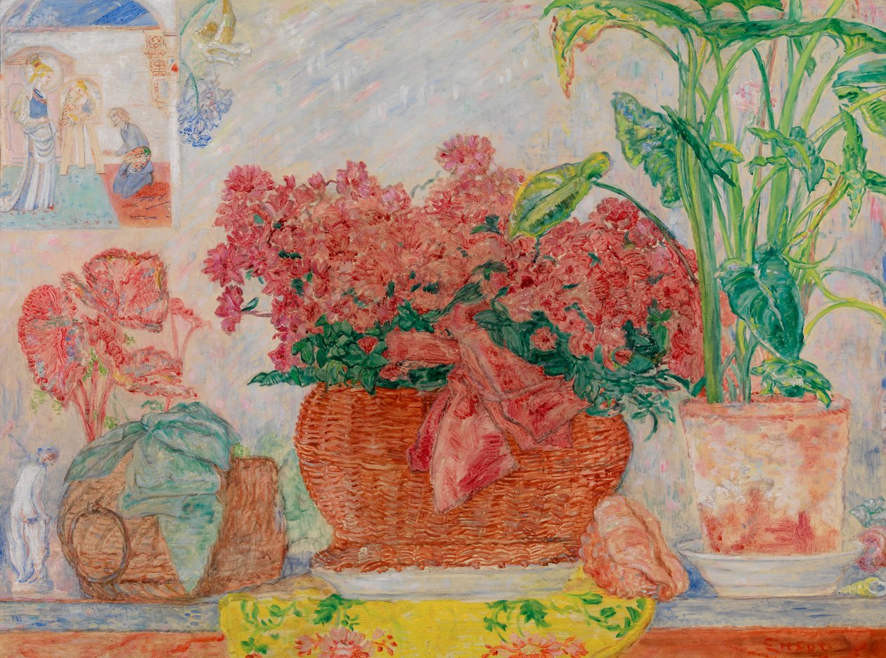 Azalie, ok. 1920-30 (olej na płótnie) autorstwa James Ensor