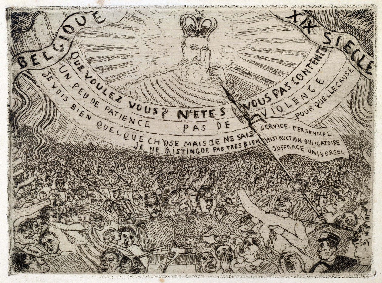 Belgia w XIX wieku autorstwa James Ensor