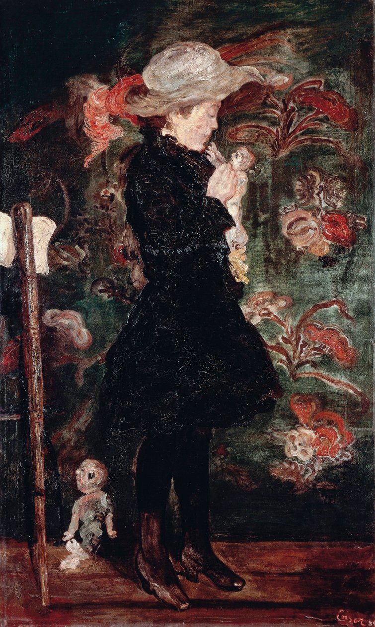 Dziecko z lalką autorstwa James Ensor