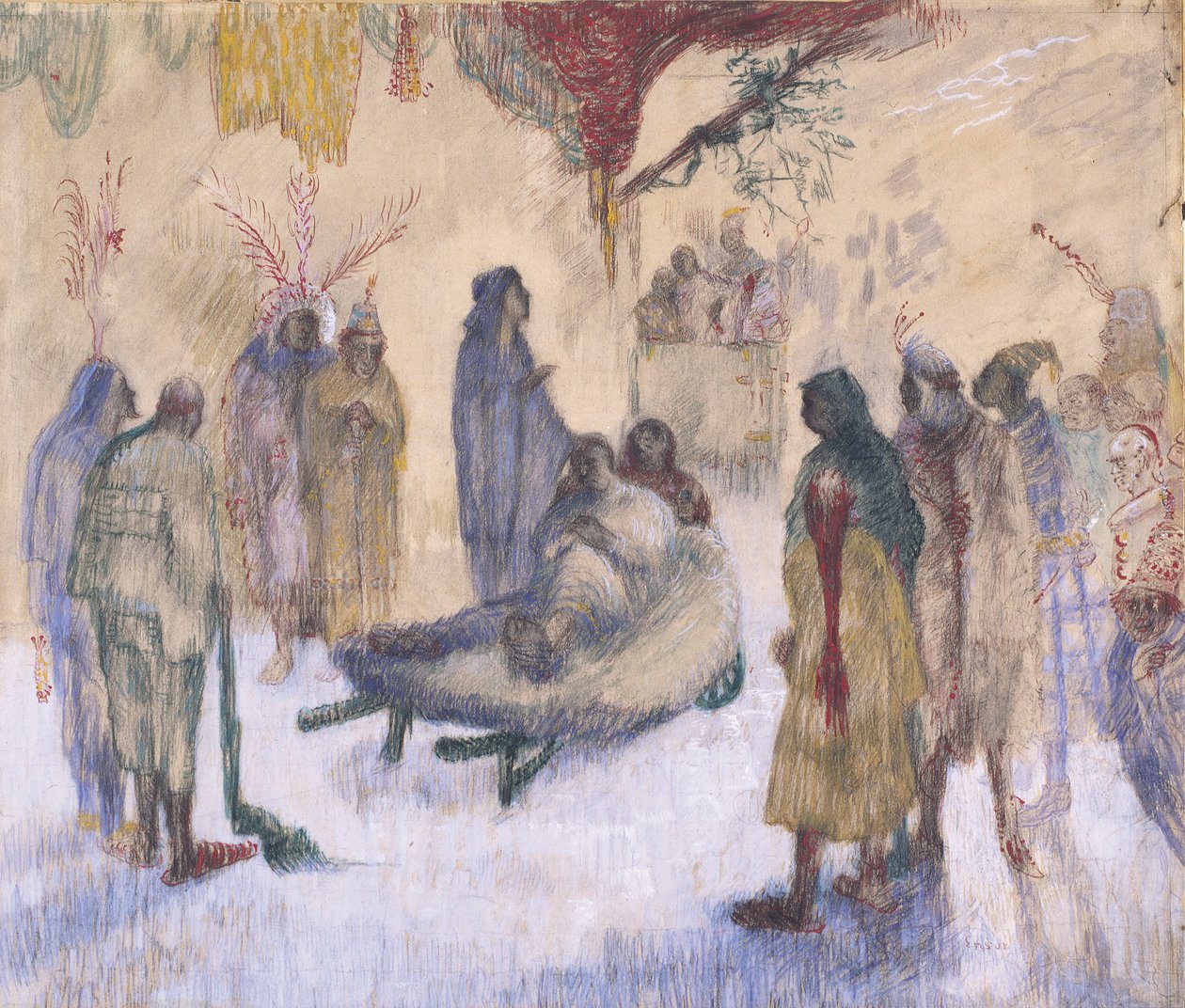 Chrystus z kulawym autorstwa James Ensor