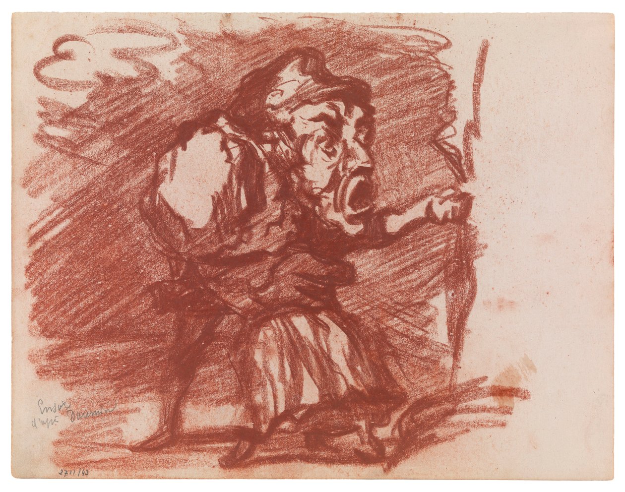 Kopie nach Daumier autorstwa James Ensor