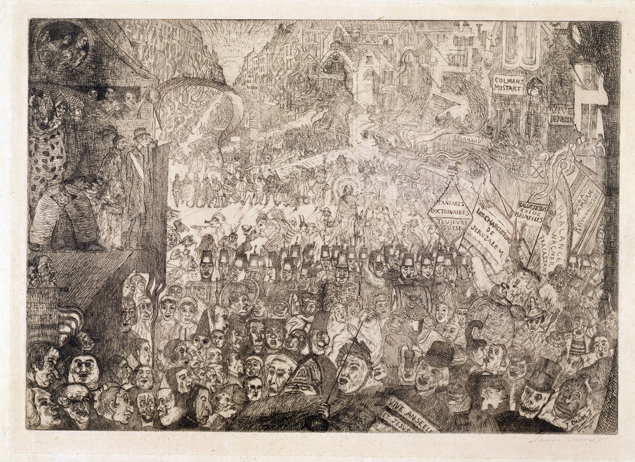 Wjazd Chrystusa do Brukseli autorstwa James Ensor