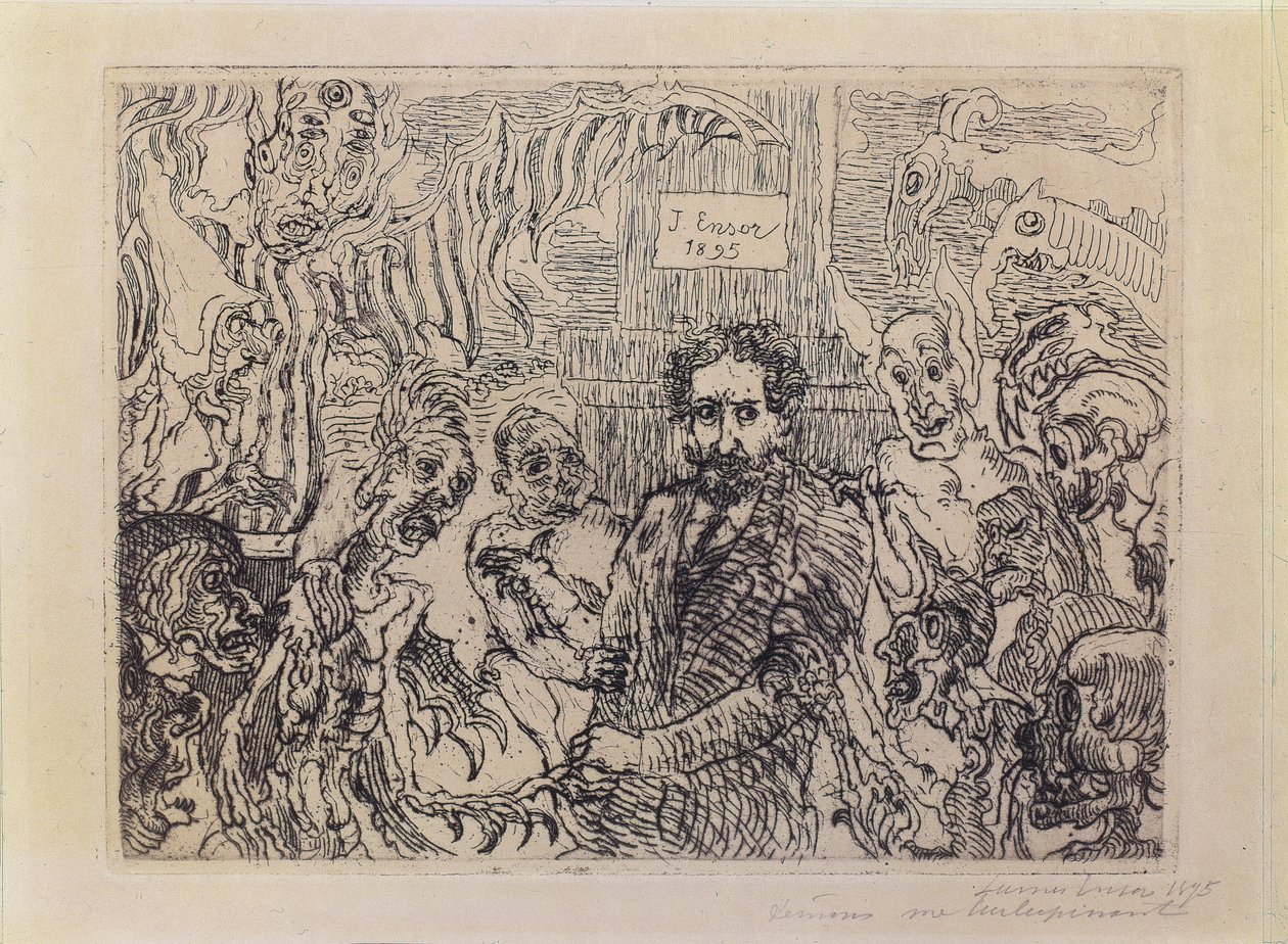 Demony mnie drażnią autorstwa James Ensor
