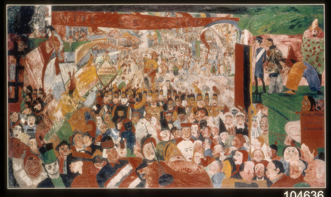Wjazd Chrystusa do Brukseli w 1889 r. autorstwa James Ensor