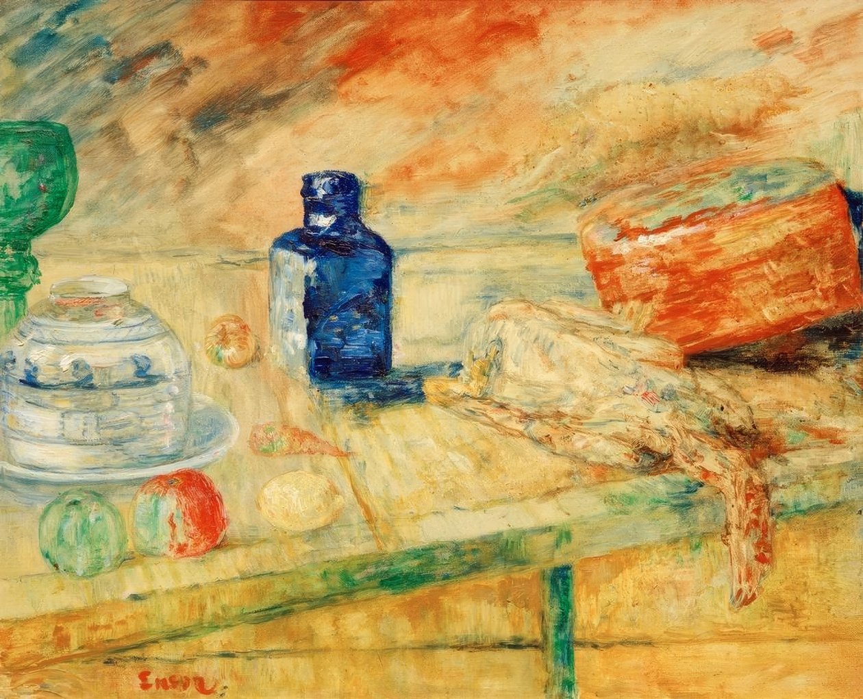 Niebieska butelka autorstwa James Sidney Ensor
