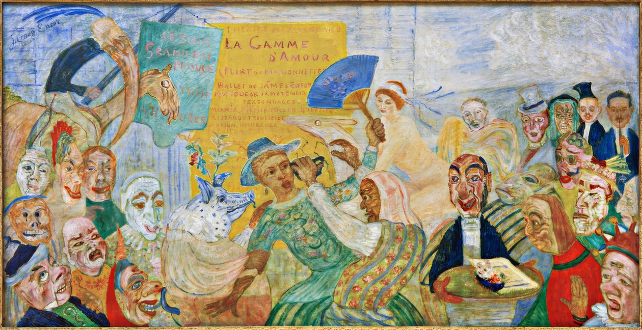 Zdarta maska autorstwa James Sidney Ensor